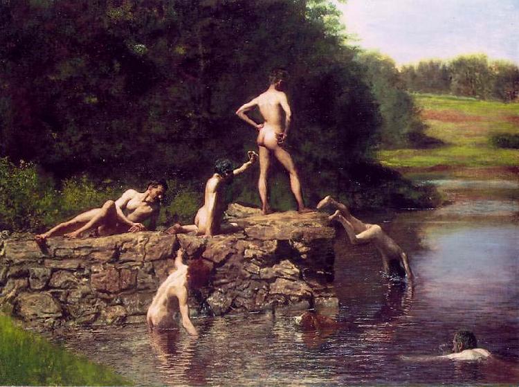 Thomas Eakins The Swimming Hole oil painting image